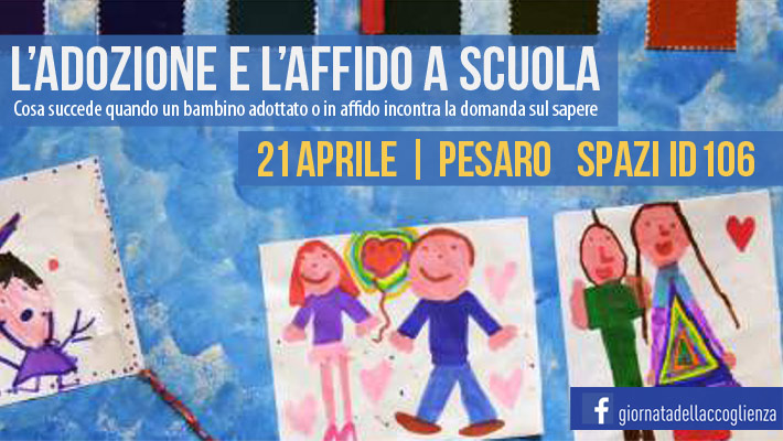 "L'adozione e l'affido a scuola": un incontro a Pesaro