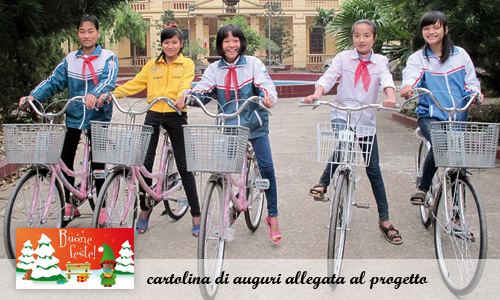Vietnam: biciclette per la scuola