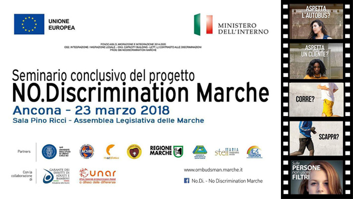 No.Discrimination Marche, seminario conclusivo ad Ancona